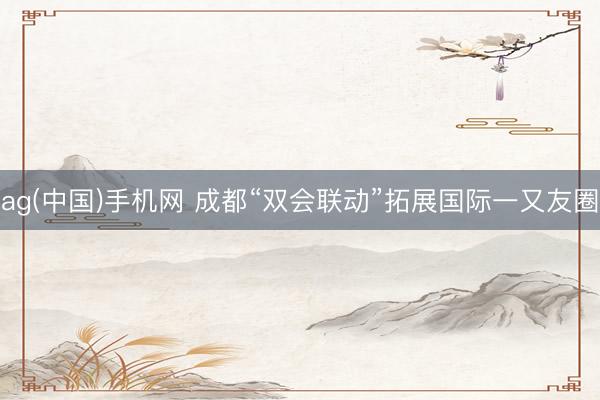 ag(中国)手机网 成都“双会联动”拓展国际一又友圈