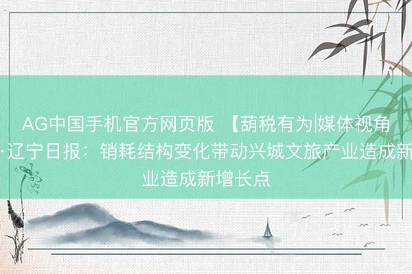 AG中国手机官方网页版 【葫税有为|媒体视角】辽望·辽宁日报：销耗结构变化带动兴城文旅产业造成新增长点