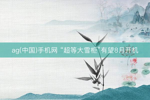 ag(中国)手机网 “超等大雪柜”有望8月开机