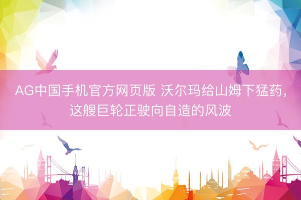 AG中国手机官方网页版 沃尔玛给山姆下猛药，这艘巨轮正驶向自造的风波